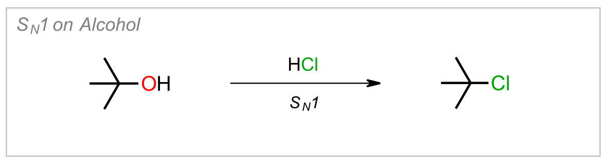 SN1 of Alcohols