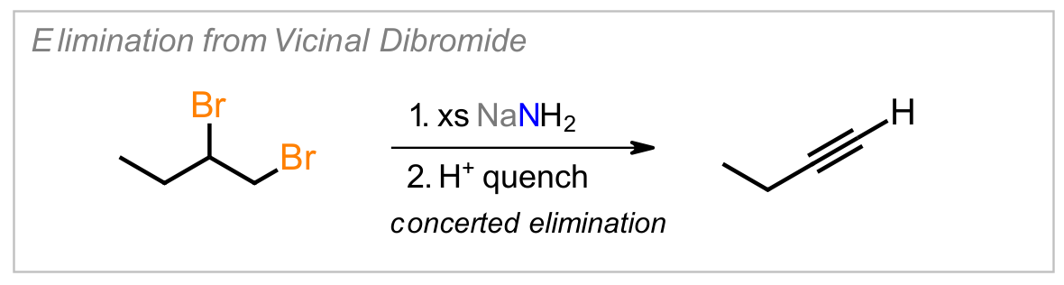 E2 to Form an Alkyne