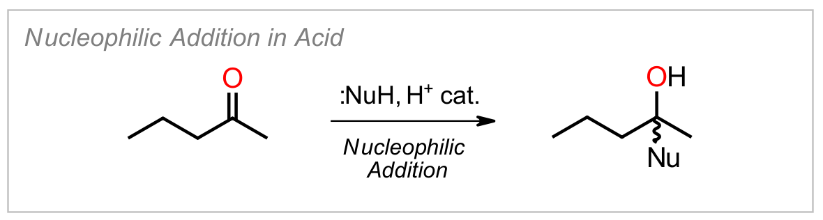 Nucleophilic Addition (Acid)