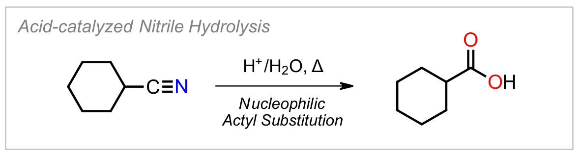 Nitrile Hydrolysis (Acid)
