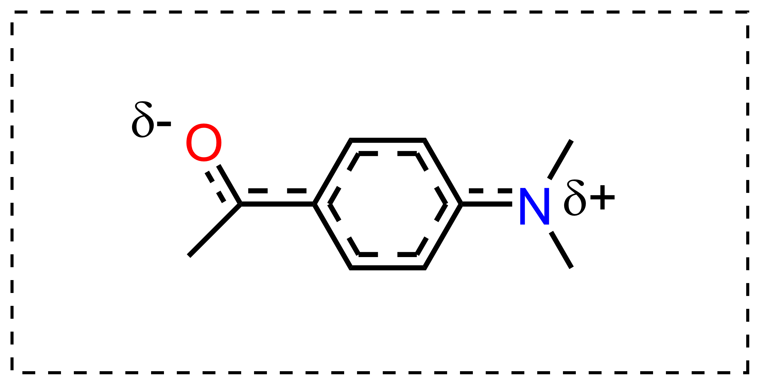 Delocalized electron system