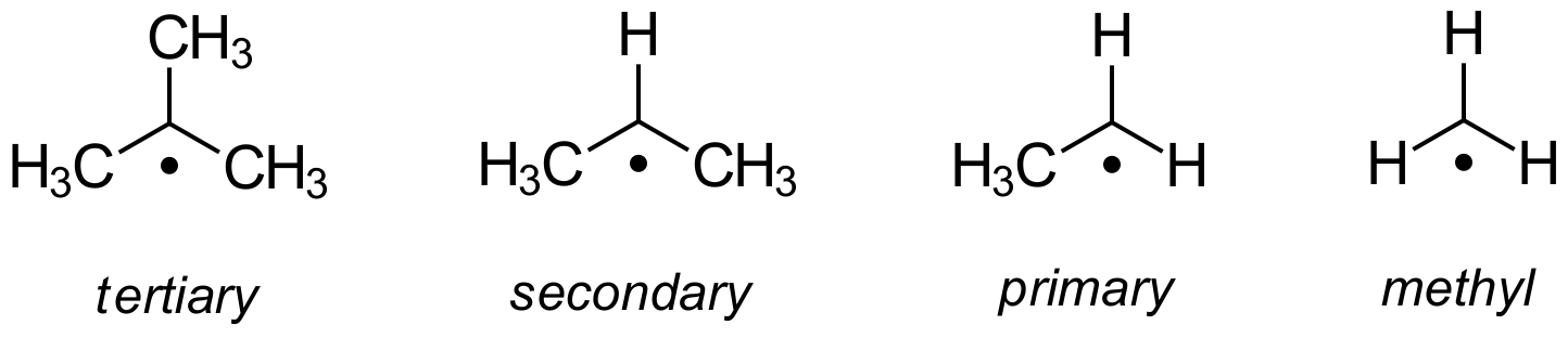 Radical structure